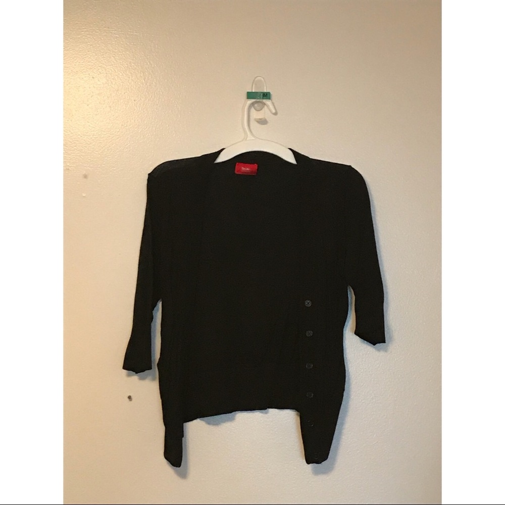 Black cardigan